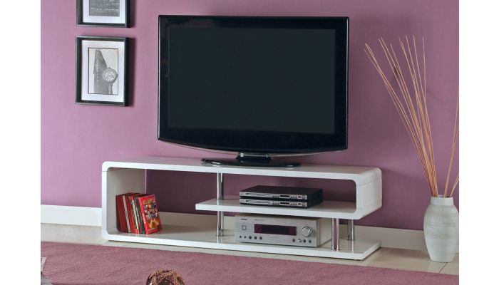 White Lacquer Modern Tv Stand T 58 Within Modern White Lacquer Tv Stands (View 5 of 15)