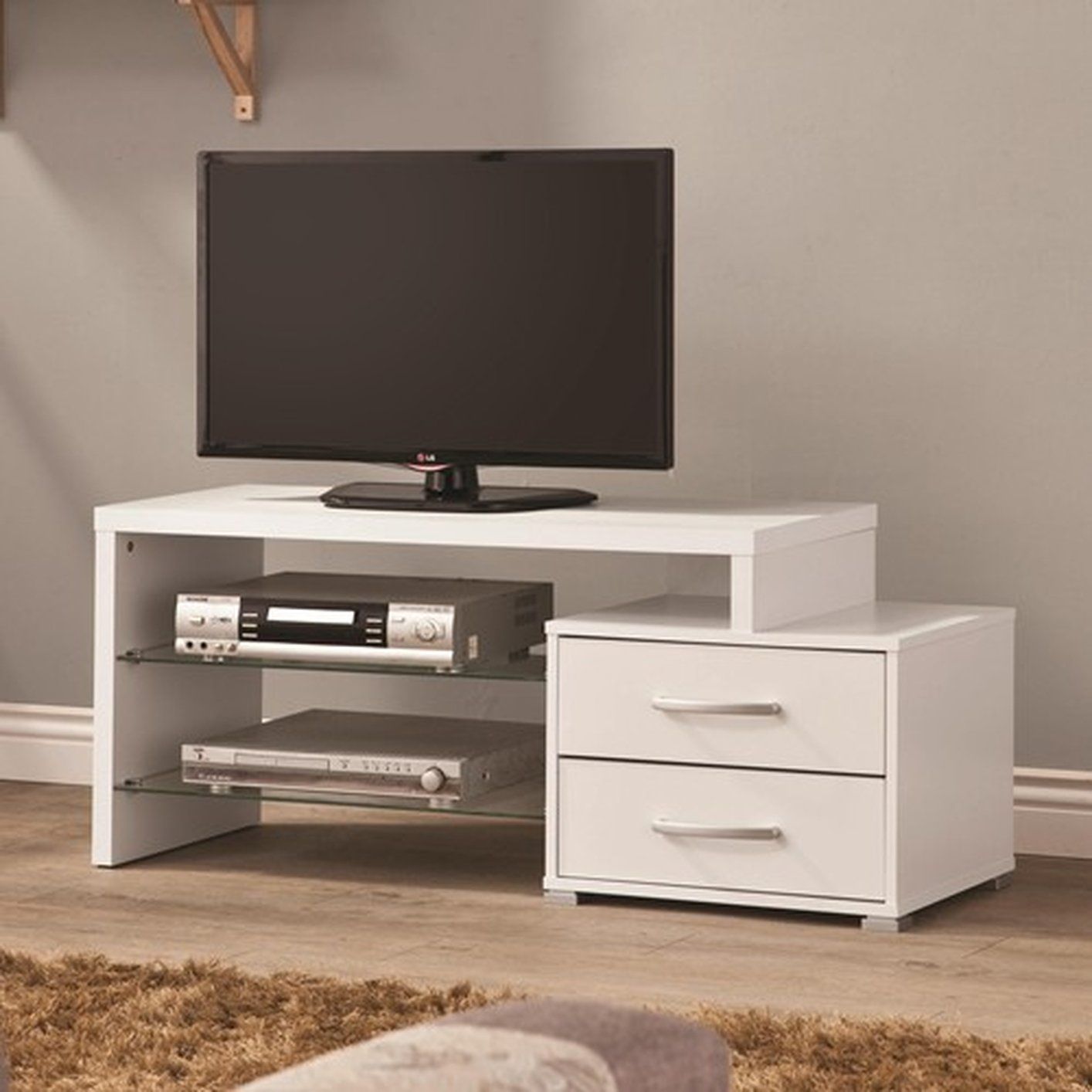 White Wood Tv Stand – Steal A Sofa Furniture Outlet Los In White Tv Cabinets (View 14 of 15)