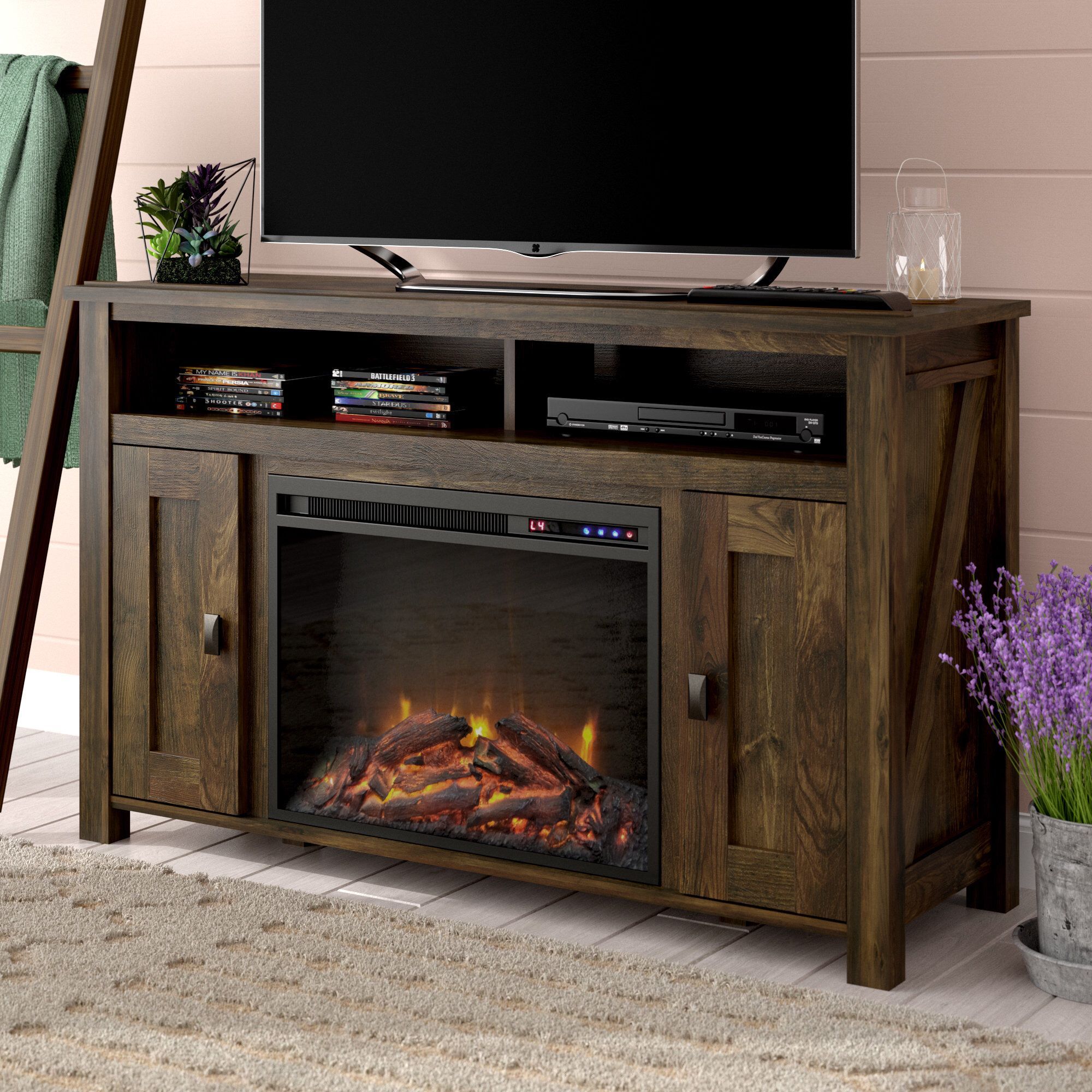 Whittier Tv Stand For Tvs Up To 50" With Electric Inside Mclelland Tv Stands For Tvs Up To 50&quot; (View 5 of 15)