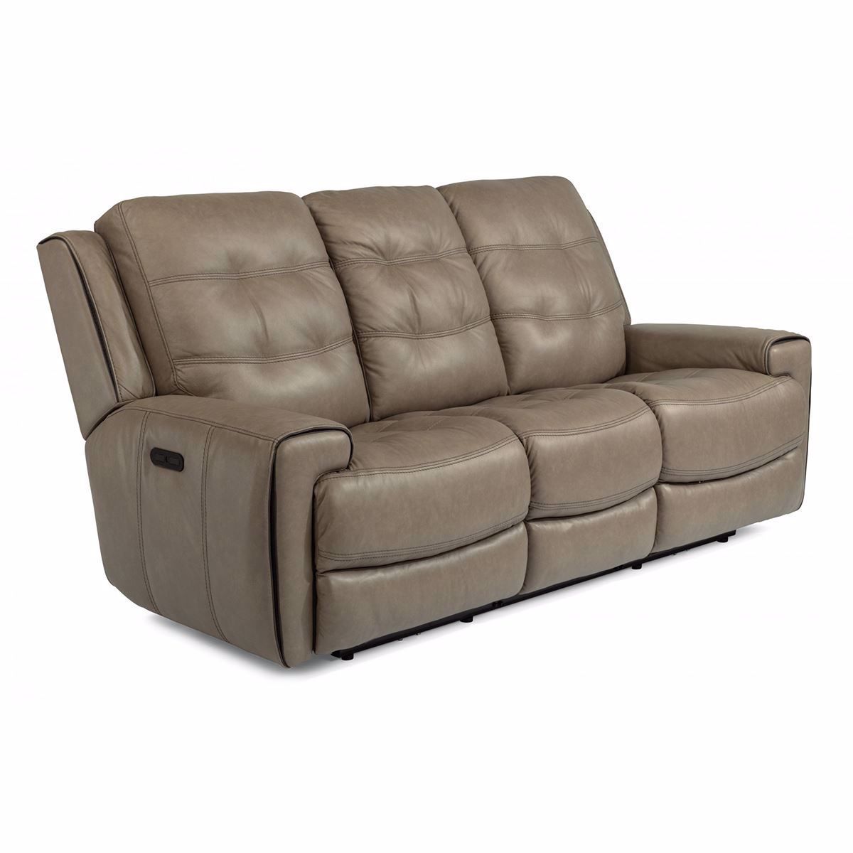 Wicklow Power Reclining Leather Sofa With Power Headrest Intended For Charleston Power Reclining Sofas (View 1 of 15)