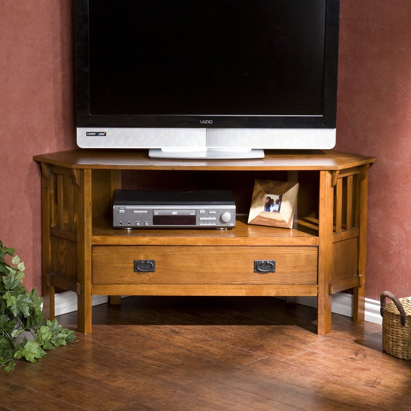 Wildon Home ® Barklay Corner Tv Stand & Reviews | Wayfair Within Tv Stands Corner Units (View 7 of 15)
