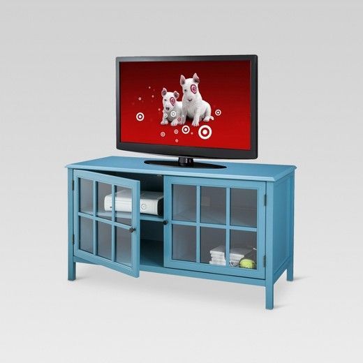 Windham Tv Stand Teal – Threshold™ | Tv Stand, Target Home Inside Farmhouse Tv Stands For 75" Flat Screen With Console Table Storage Cabinet (View 4 of 15)