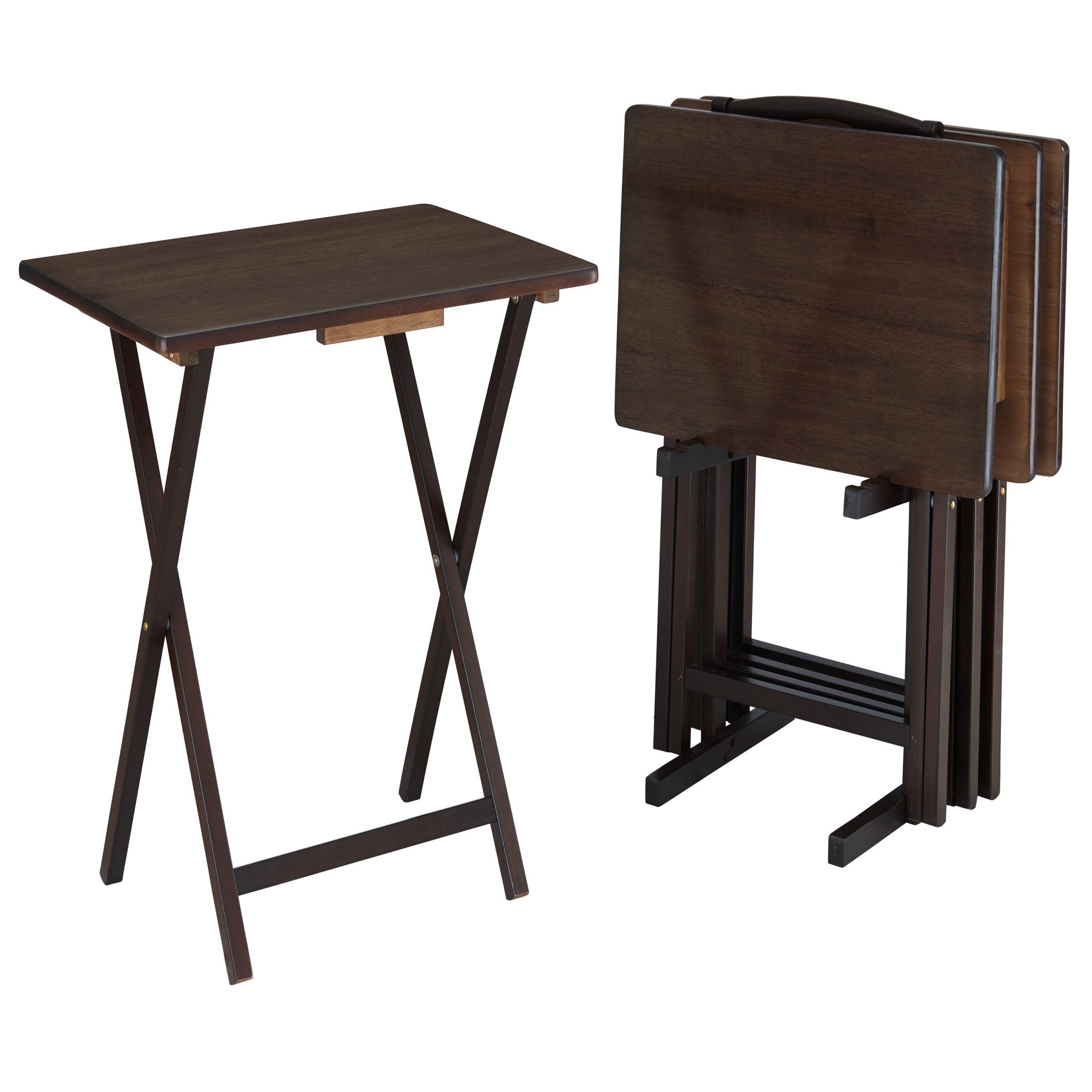 Wood Folding Tv Tray Table • Display Cabinet Intended For Folding Tv Tray (Photo 1 of 15)