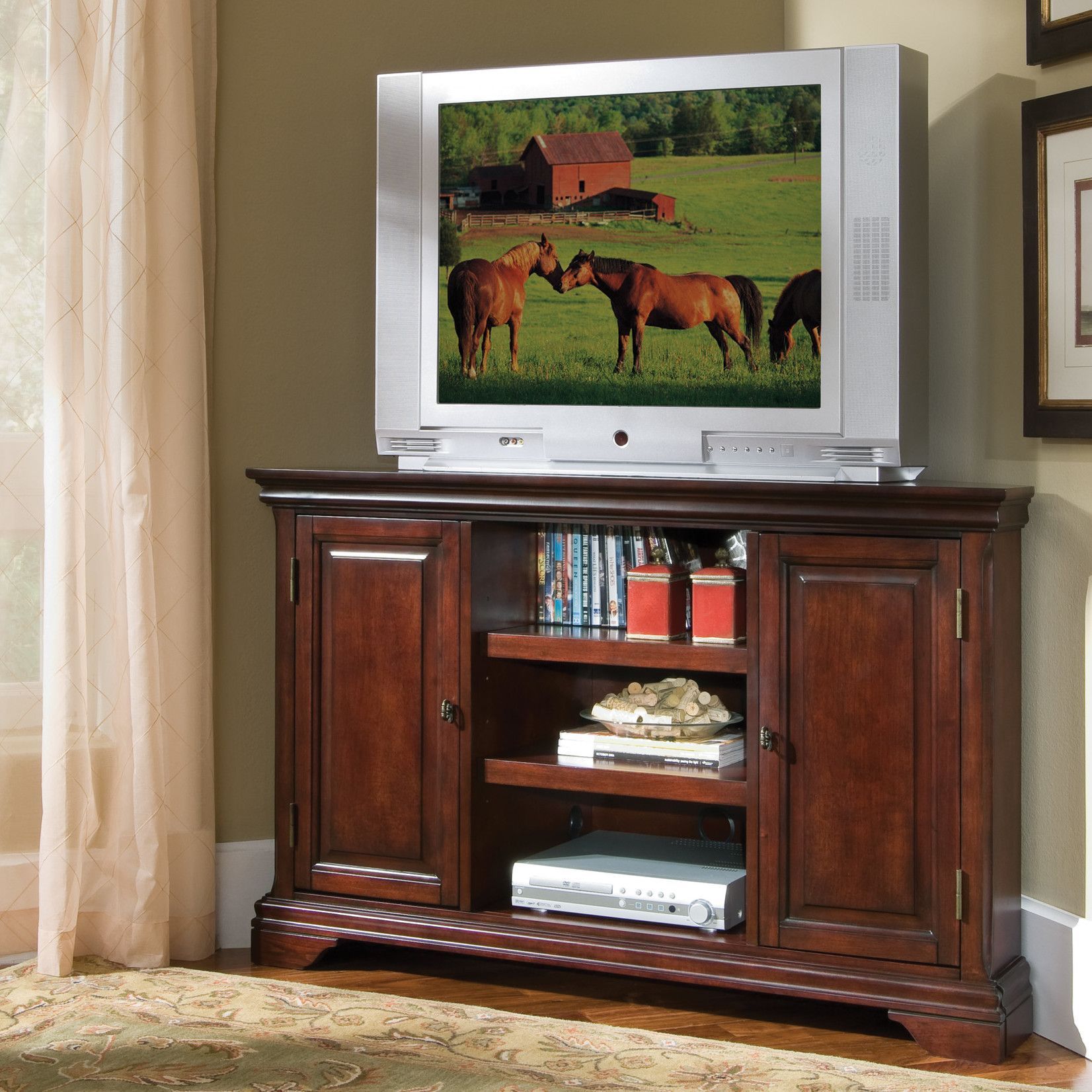 Woodbridge Home Designs Corner Tv Stand & Reviews Throughout Wayfair Corner Tv Stands (View 1 of 15)