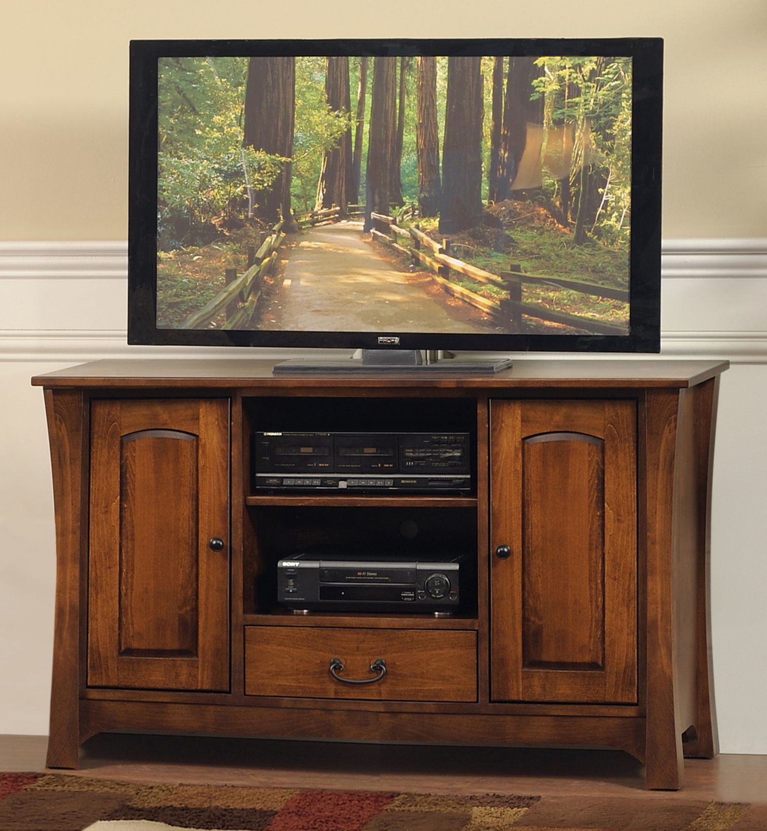 Woodbury Tv Stand – Amish Oak Warehouse Within Astoria Oak Tv Stands (View 3 of 15)