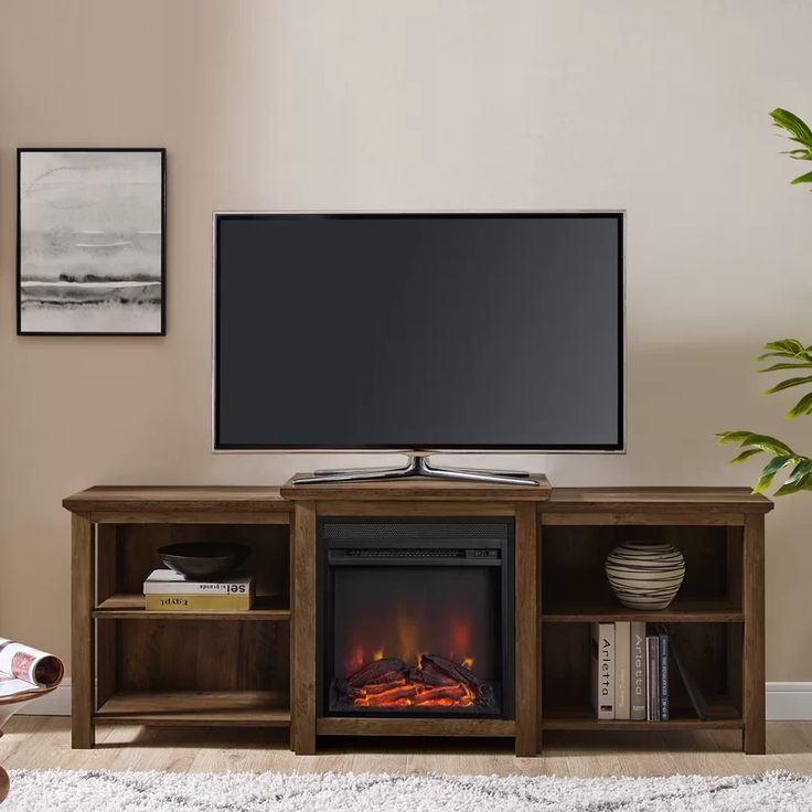 Featured Photo of 15 Ideas of Hetton Tv Stands for Tvs Up to 70" with Fireplace Included