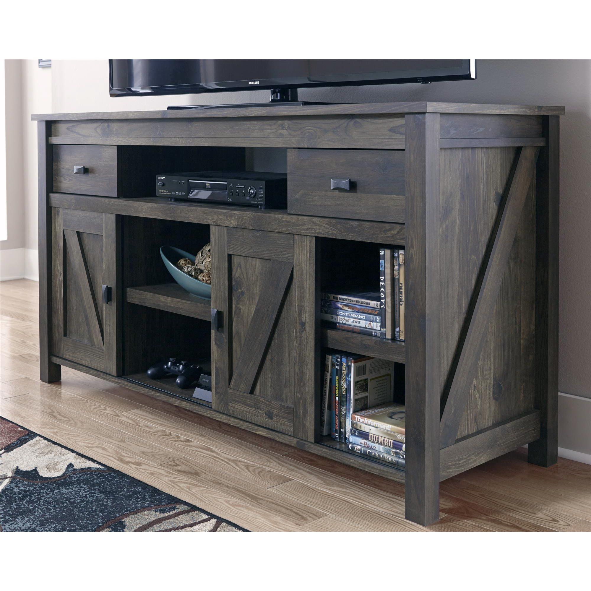 Woven Paths Scandi Farmhouse Tv Stand For Tvs Up To 60 Pertaining To Woven Paths Barn Door Tv Stands In Multiple Finishes (Photo 15 of 15)