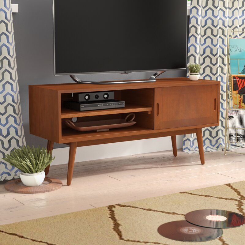 Wrought Studio Staveley Solid Wood Tv Stand For Tvs Up To Intended For Giltner Solid Wood Tv Stands For Tvs Up To 65" (Photo 15 of 15)