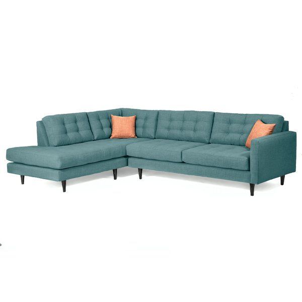 You'll Love The Mid Century Sectional At Allmodern – With Intended For Alani Mid Century Modern Sectional Sofas With Chaise (View 14 of 15)