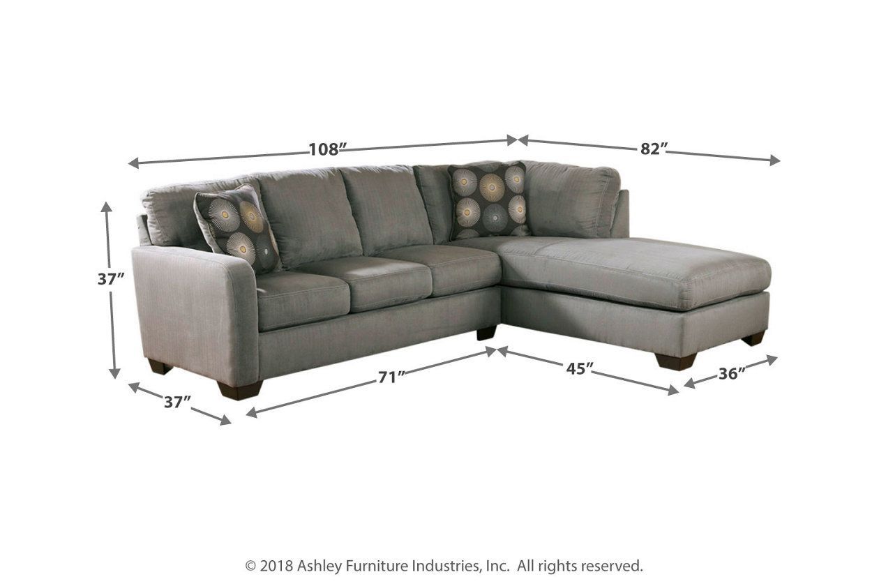 Zella 2 Piece Sectional With Chaise | Ashley Furniture Inside 2pc Crowningshield Contemporary Chaise Sofas Light Gray (Photo 15 of 15)