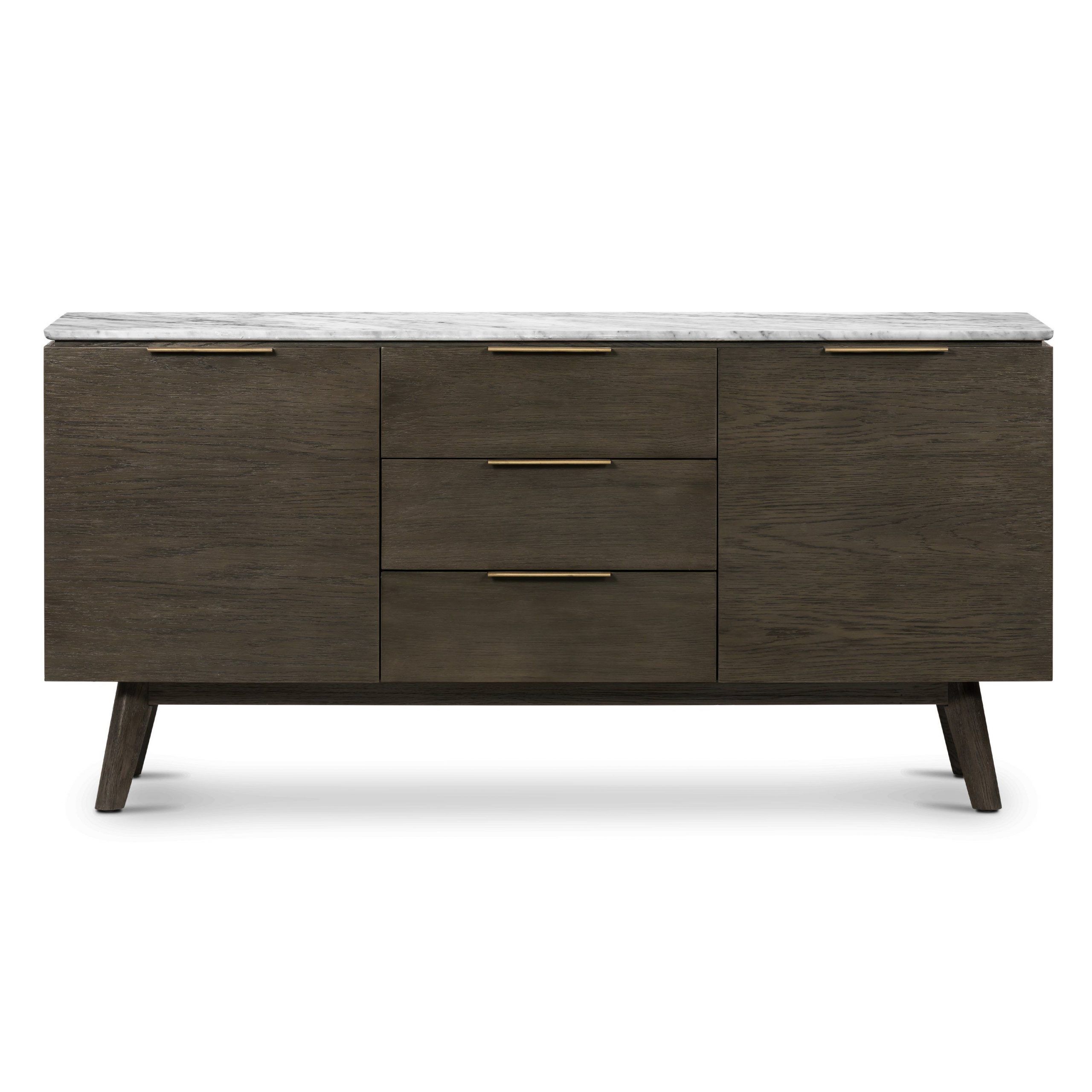 Zev Sideboard – Poly & Bark | Storage Spaces, Dining Room In Florence Mid Century Modern Right Sectional Sofas Cognac Tan (View 15 of 15)