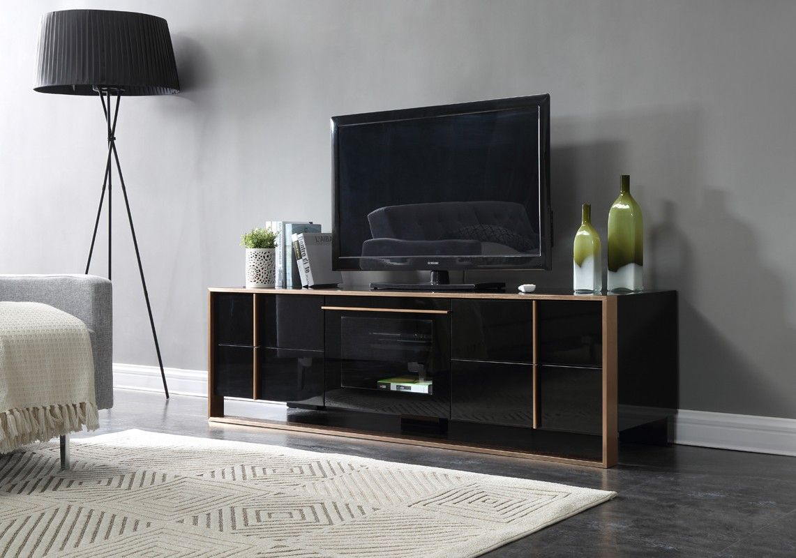 Nova Domus Cartier Modern Black & Rosegold Tv Stand With Regard To Copen Tv Stands (View 5 of 19)