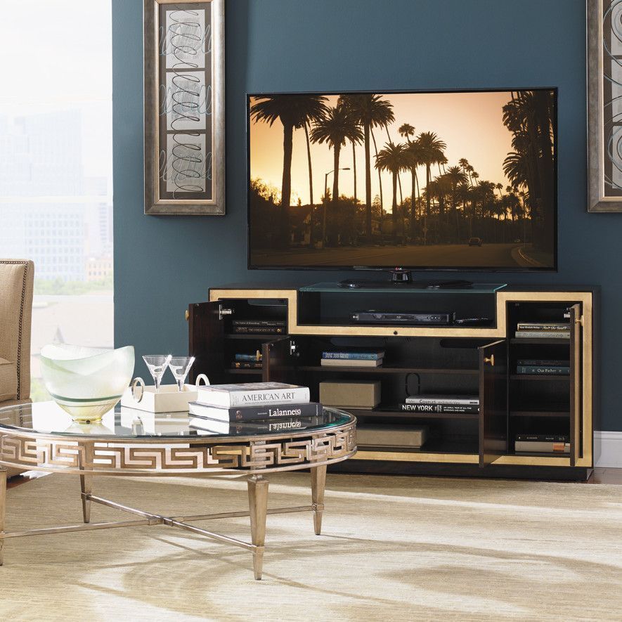 Sligh Bel Aire Palisades Tv Stand | Living Room Tv Stand Inside Claudia Gold Effect Wide Tv Stands (View 3 of 23)