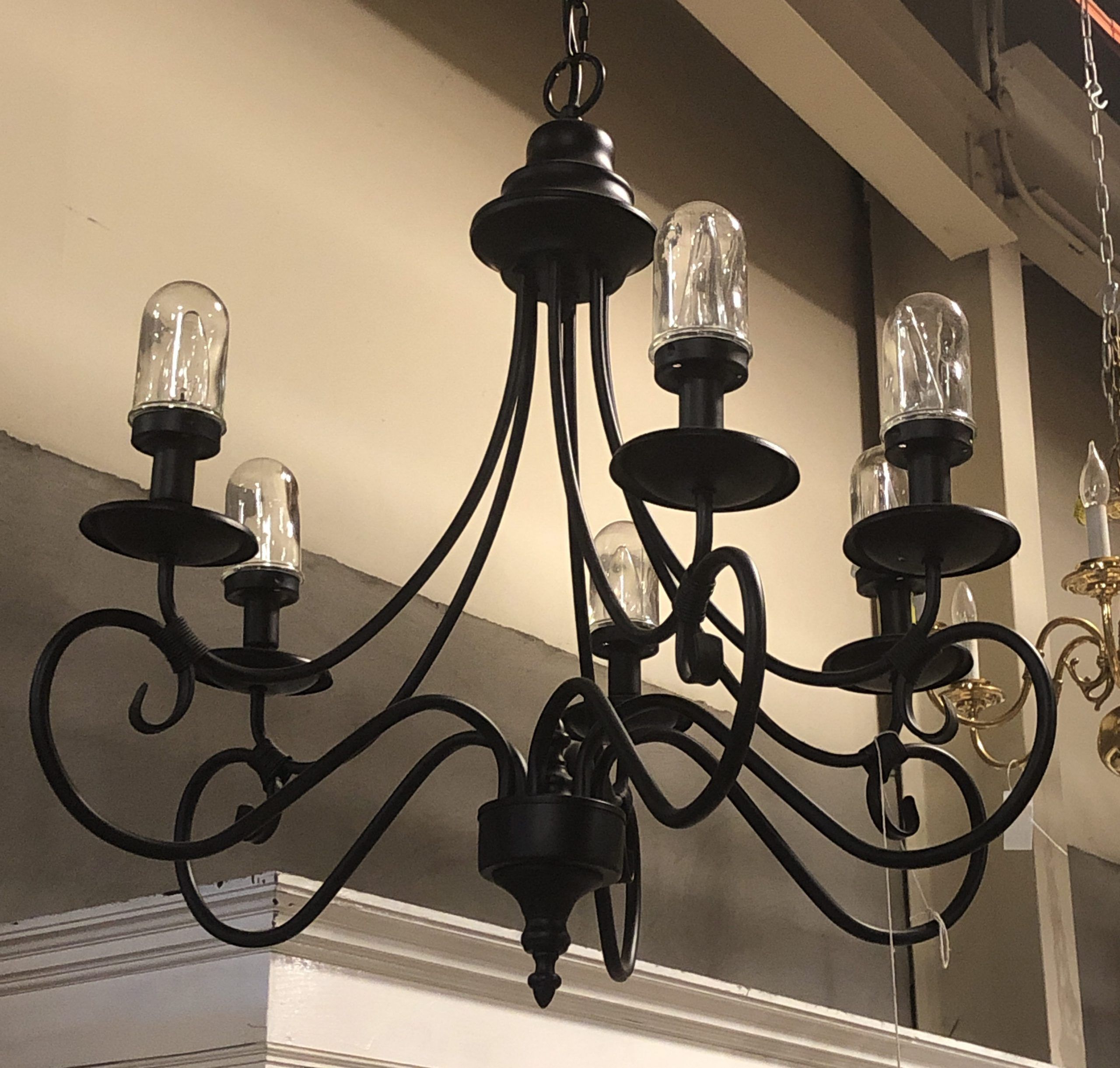 6 Light Outdoor Chandelier (item #244257) ⋆ Second Chance Pertaining To Six Light Chandeliers (View 3 of 15)