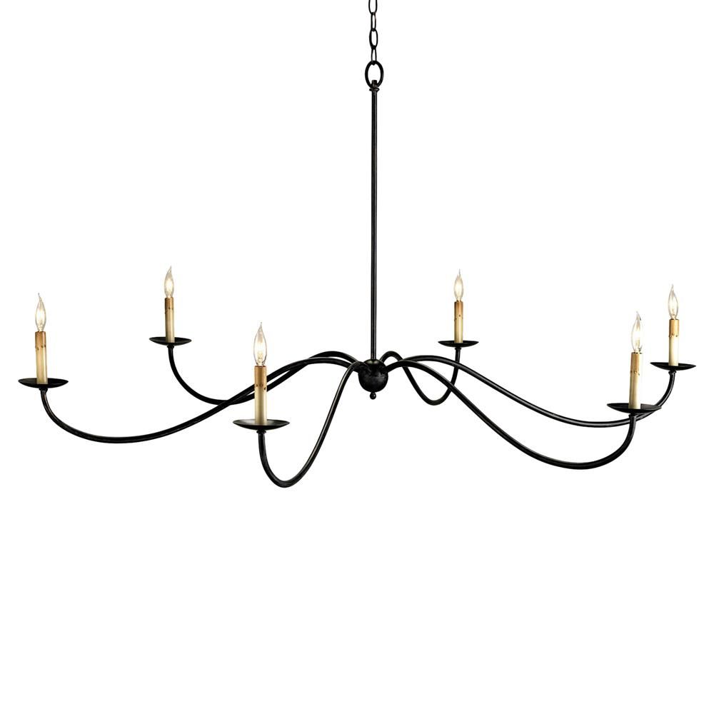 63 Inch Round Delicate Black Metal 6 Light Grand Chandelier Within Black Iron Eight Light Minimalist Chandeliers (View 13 of 15)