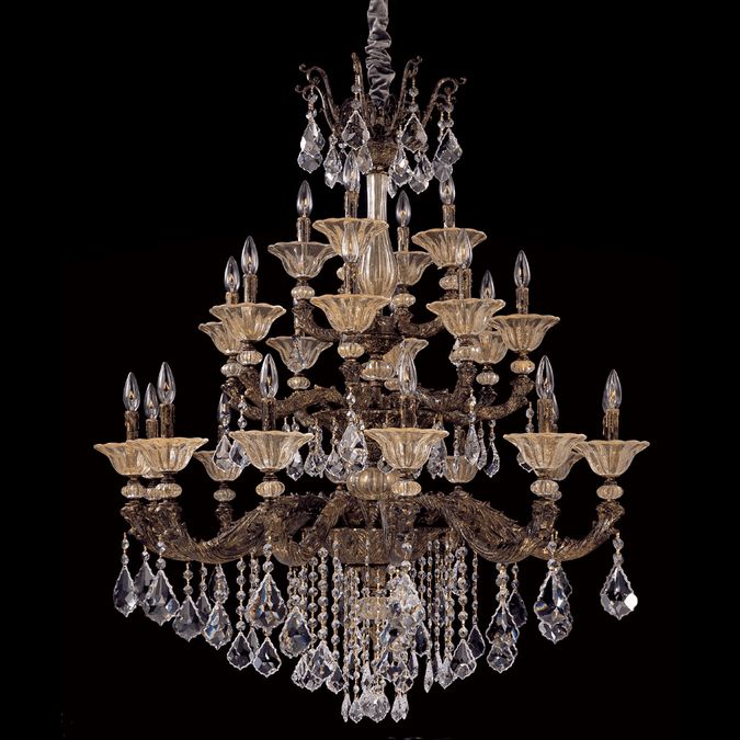 Allegri 10499 Mendelssohn Antique Gold Leaf Finish 42 Pertaining To Antique Gold 18 Inch Four Light Chandeliers (View 14 of 15)