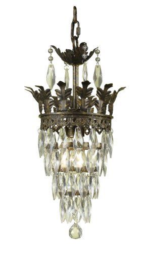 Amazon: Af Lighting 7507 1h Sovereign Candle Base Mini With Regard To Antique Gold 18 Inch Four Light Chandeliers (View 11 of 15)
