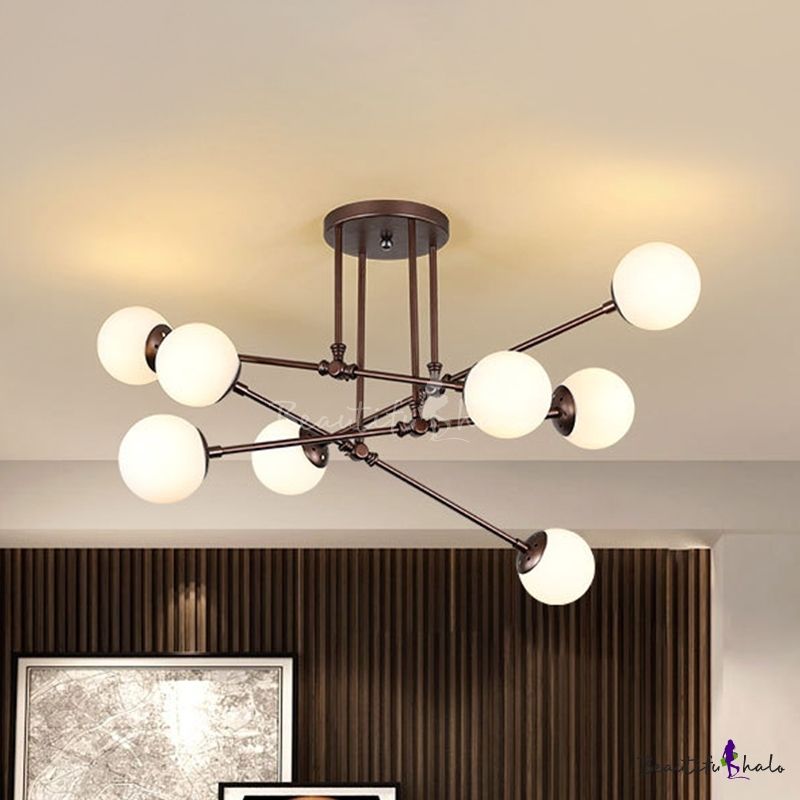 Black Starburst Chandelier Light Contemporary 8 Heads With Regard To Steel Eight Light Chandeliers (View 15 of 15)