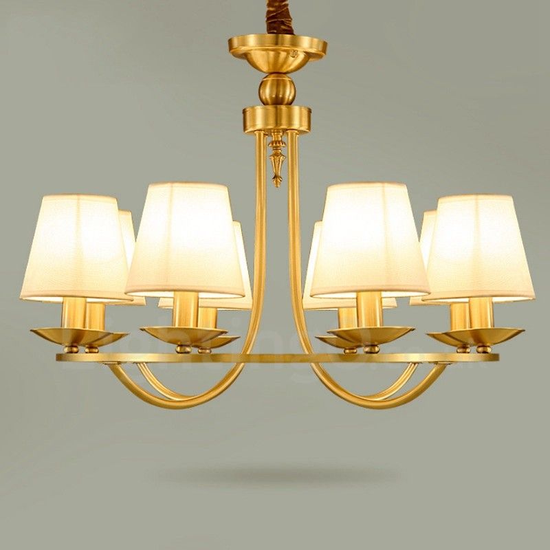 Brass 8 Light Rustic/lodge Led Integrated Metal Copper With Regard To Steel Eight Light Chandeliers (Photo 3 of 15)