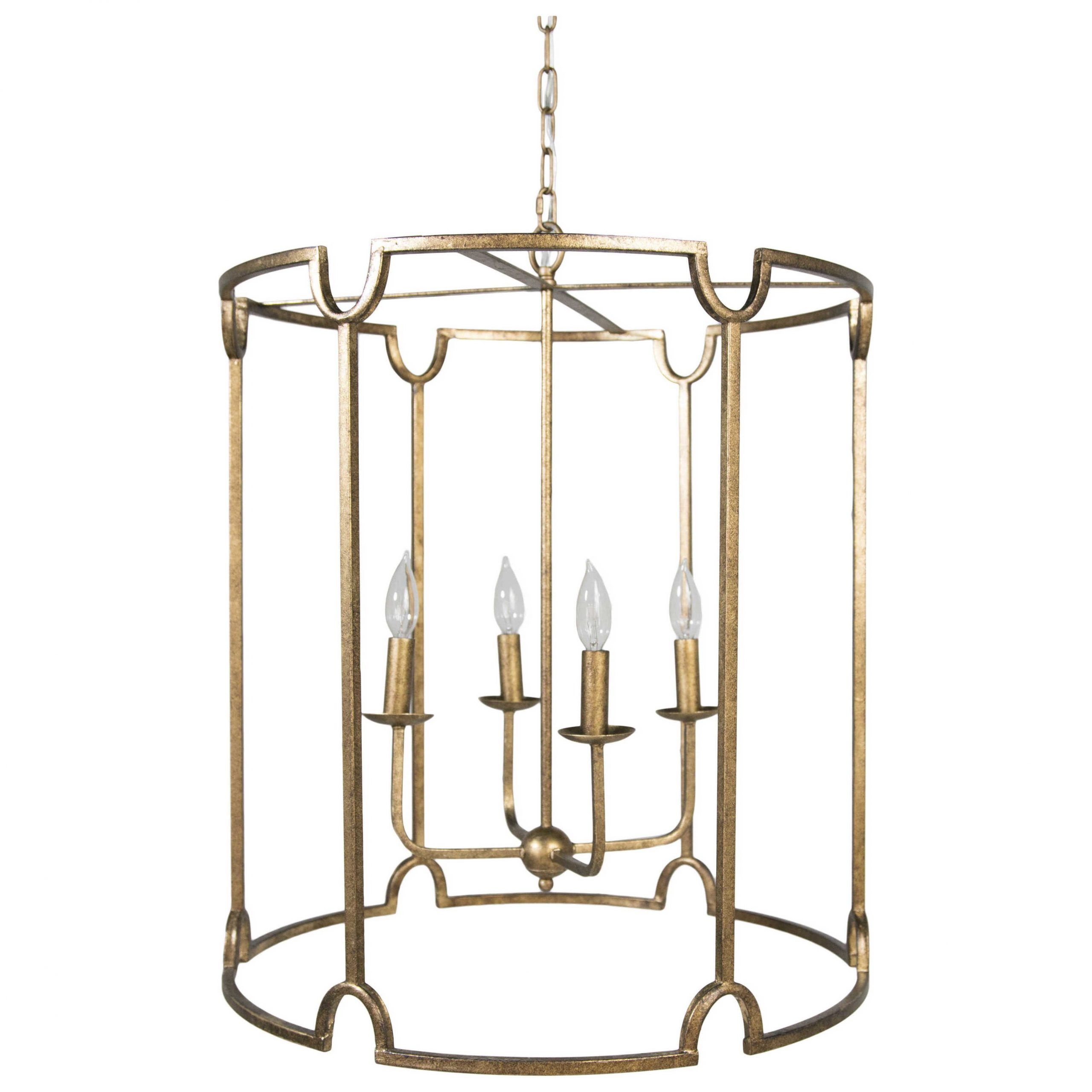 Gabby Stella Antique Gold Four Light 20'' Wide Chandelier With Regard To Antique Gold 13 Inch Four Light Chandeliers (View 3 of 15)