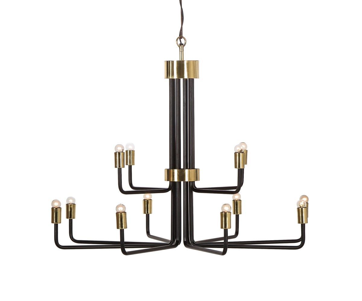 Le Marais Chandelier – 12 Light / Black | Chandelier With Black And Brass 10 Light Chandeliers (View 9 of 15)