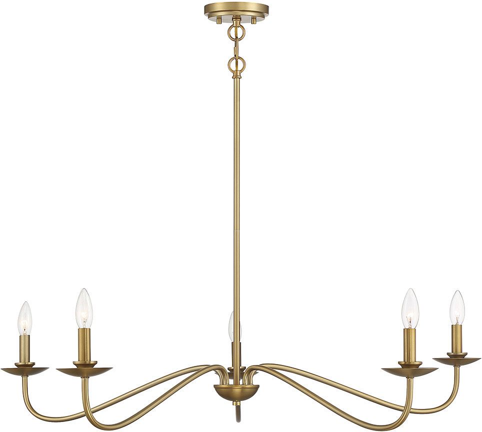 Meridian M10085nb Natural Brass Chandelier Lighting – Mer Within Natural Brass 19 Inch Eight Light Chandeliers (Photo 9 of 15)