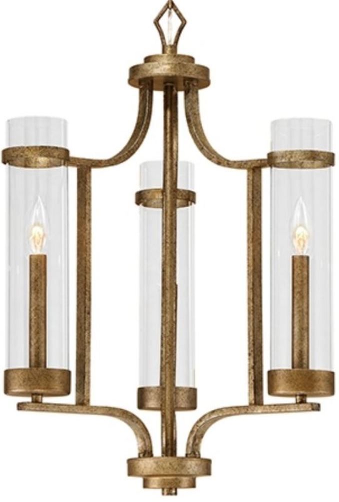 Milan Vintage Gold Candlestick Chandelier 20"wx26"h Throughout Antique Gild Two Light Chandeliers (View 12 of 15)