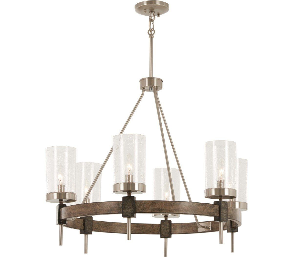 Minka Lavery 4638 106 Bridlewood 8 Light Stone Grey With Regard To Stone Grey With Brushed Nickel Six Light Chandeliers (View 4 of 15)