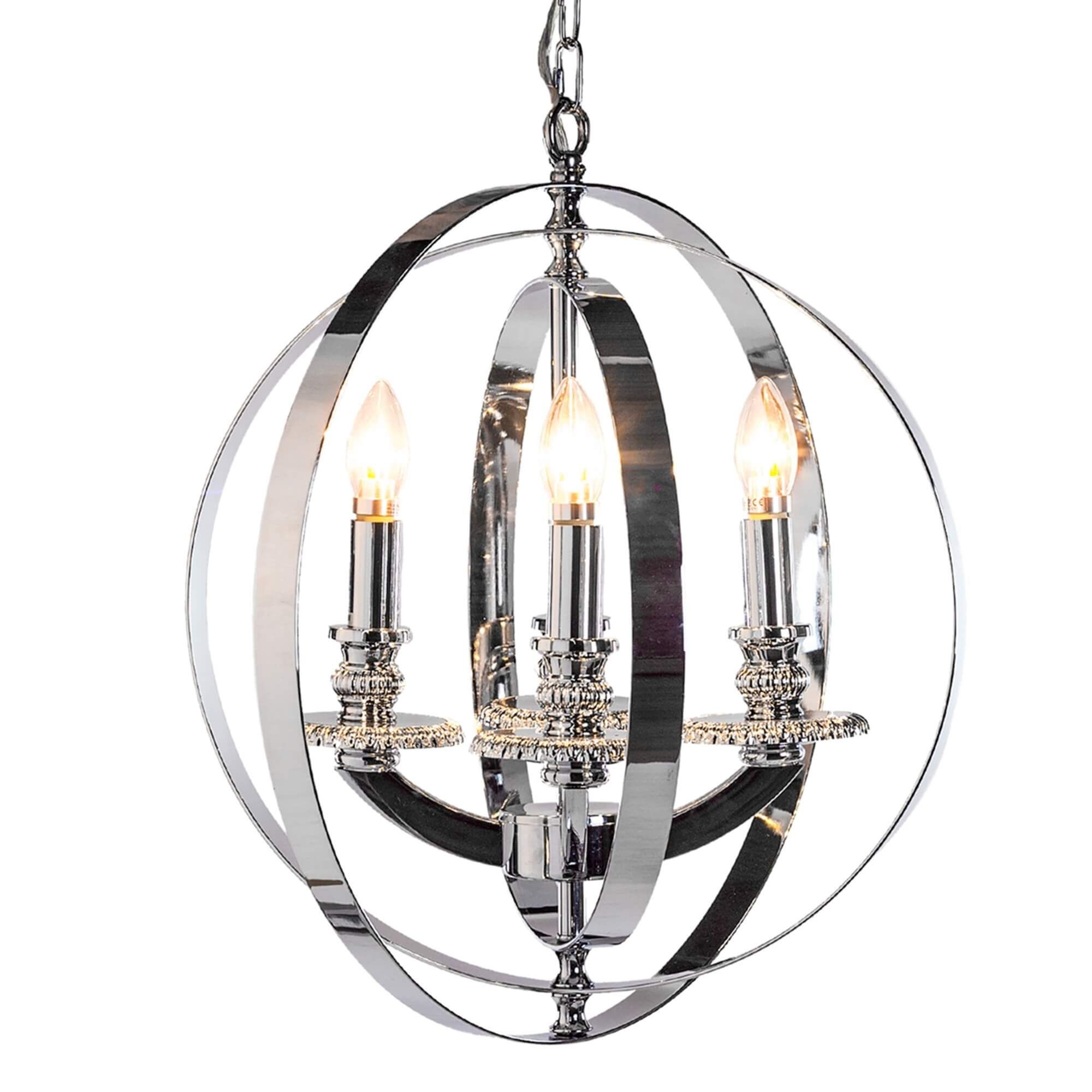 Odelia 3 Way Ceiling Chandelier, Brushed Gold Finish Inside Antique Gold Three Light Chandeliers (View 1 of 15)