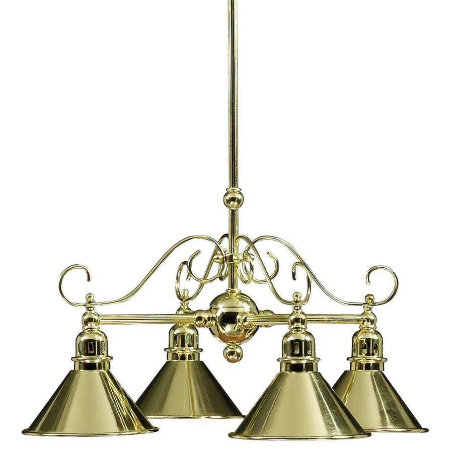 Portfolio 16 In 4 Light Polished Brass Mini Chandelier At With Brass Four Light Chandeliers (View 11 of 15)
