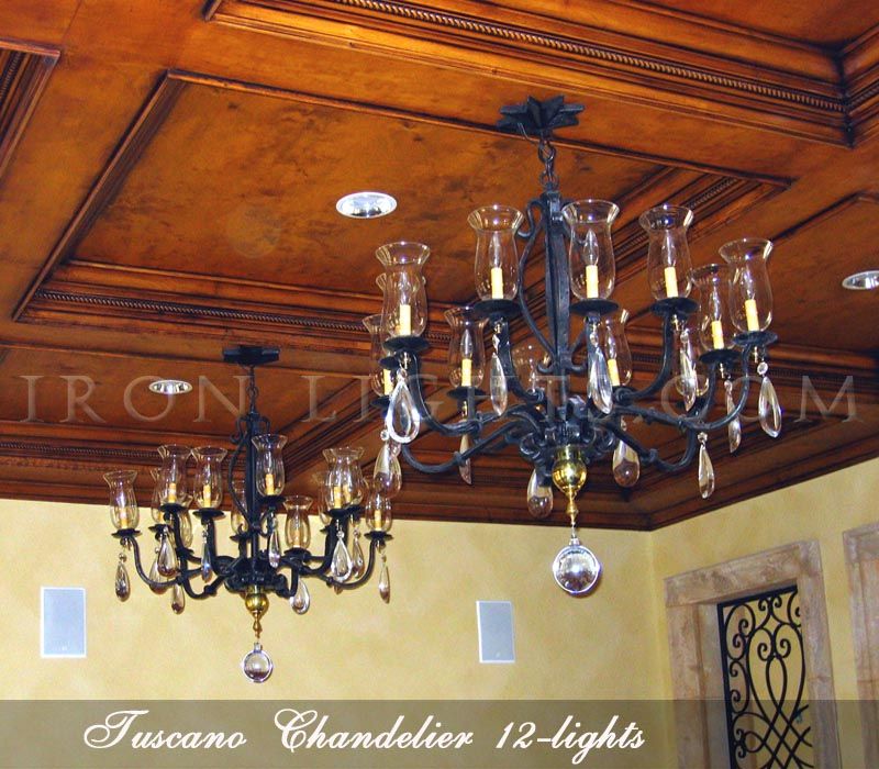 Rustic Chandelier – Chandeliers Wrought Iron – Black Iron Inside Rustic Black 28 Inch Four Light Chandeliers (View 14 of 15)