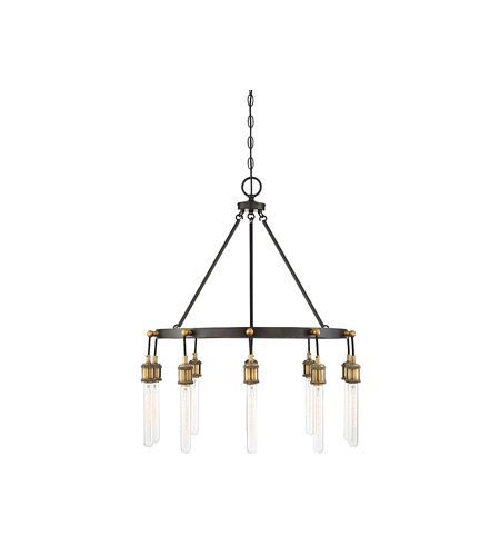 Savoy House 1 2904 10 51 Campbell 10 Light 28 Inch Vintage With Black And Brass 10 Light Chandeliers (View 13 of 15)