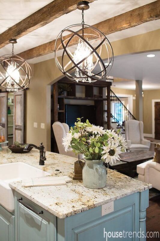 15 Beautiful Kitchen Island Lighting Ideas With Featured Throughout Wood Kitchen Island Light Chandeliers (Photo 6 of 15)