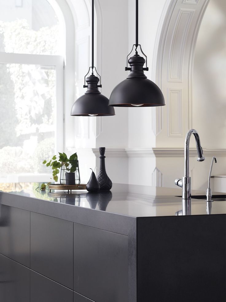 Alfred 1 Light Pendant In Oil Rubbed Bronze | Kitchen With Regard To Bronze Kitchen Island Chandeliers (View 8 of 15)
