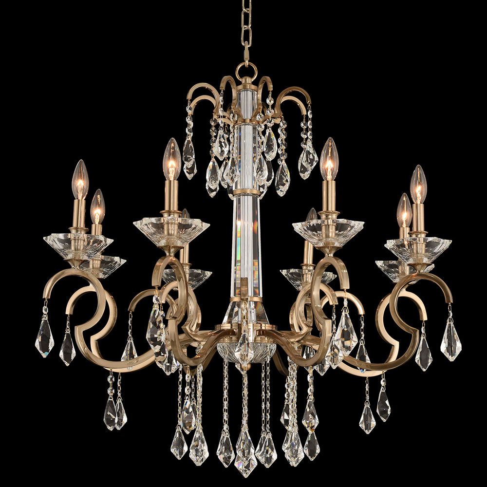 Allegri 031651 038 Fr001 Valencia Brushed Champagne Gold Regarding Champagne Glass Chandeliers (View 2 of 15)
