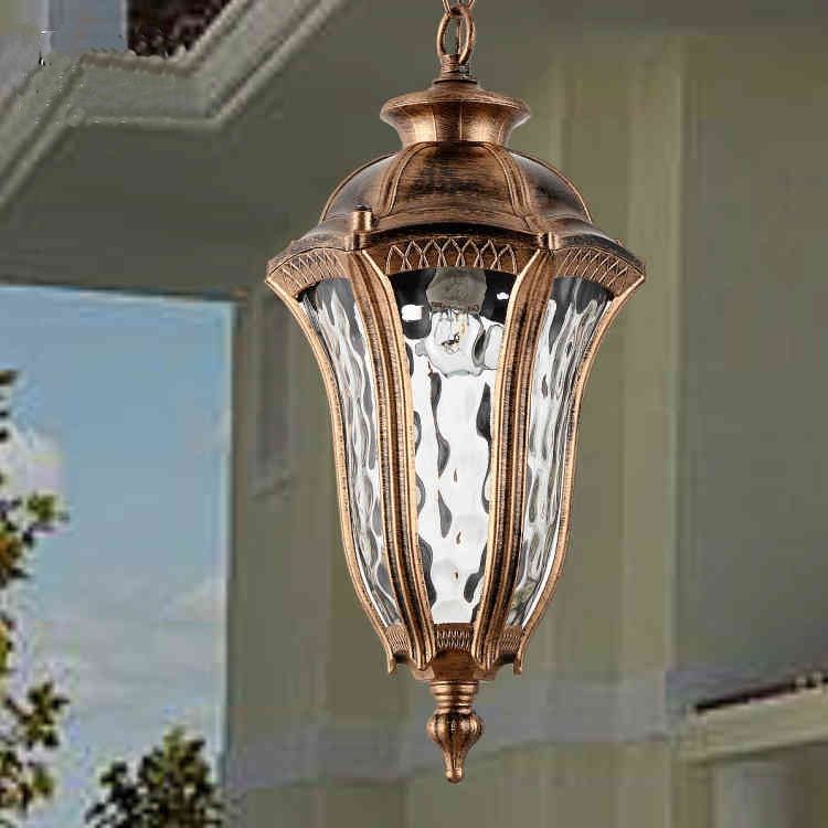 American Vintage Bronze Aluminum E27 Led Bulb Waterproof For Bronze With Clear Glass Pendant Lights (View 6 of 15)