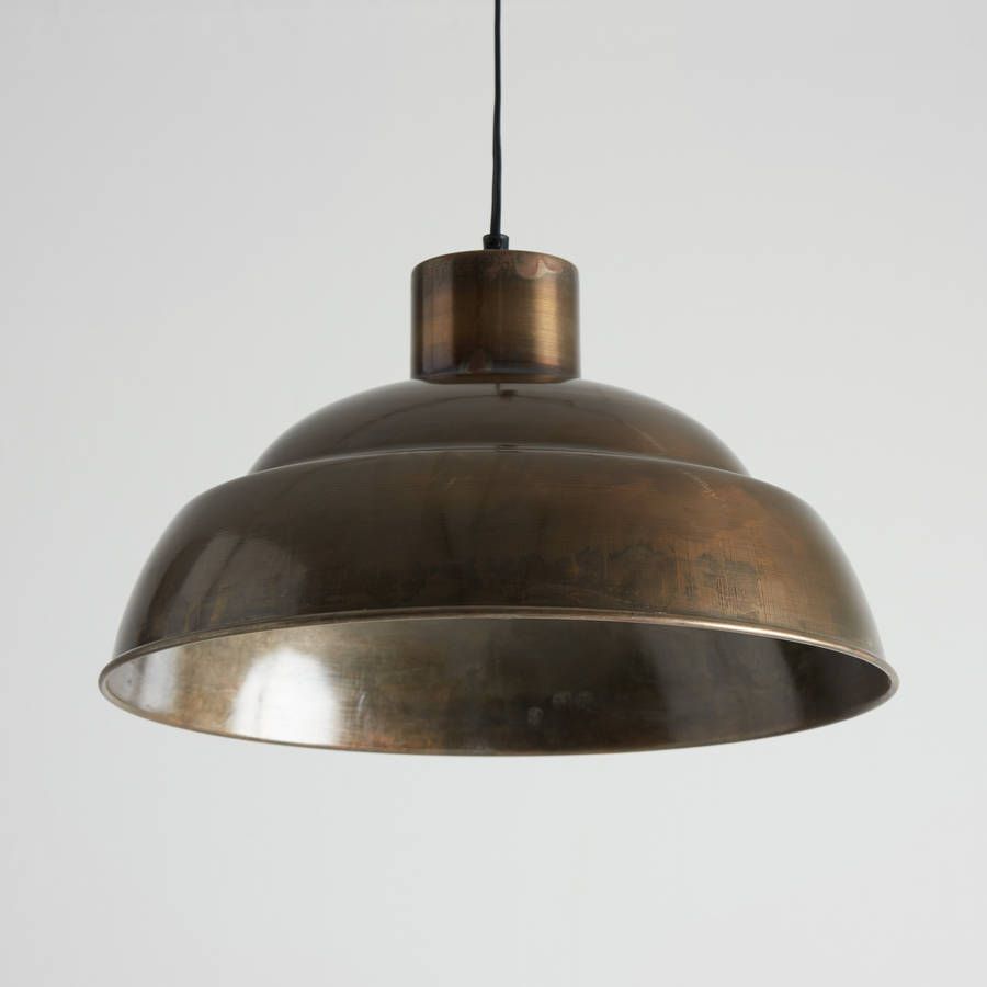 Antique Brass Pendant Lightshorsfall & Wright In Warm Antique Brass Pendant Lights (Photo 9 of 15)