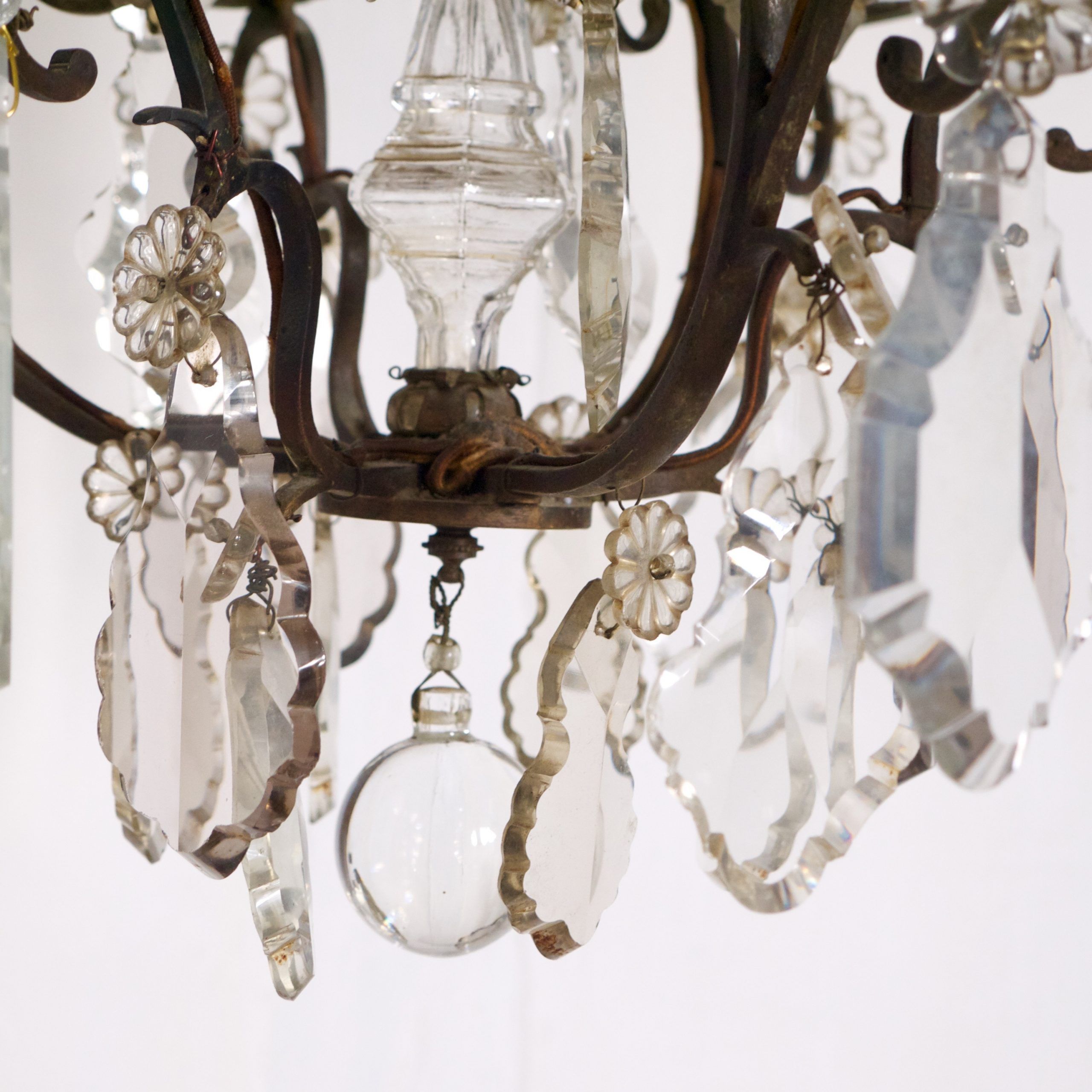 Antique Crystal French Bronze Chandelier | Omero Home With Regard To Antique Brass Crystal Chandeliers (Photo 12 of 15)