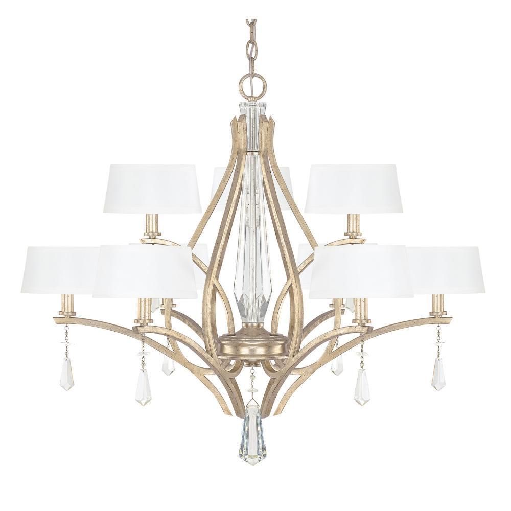 Capital Lighting 4229wg 549 Cr – Margo 9 Light Chandelier Within Winter Gold Chandeliers (Photo 3 of 15)