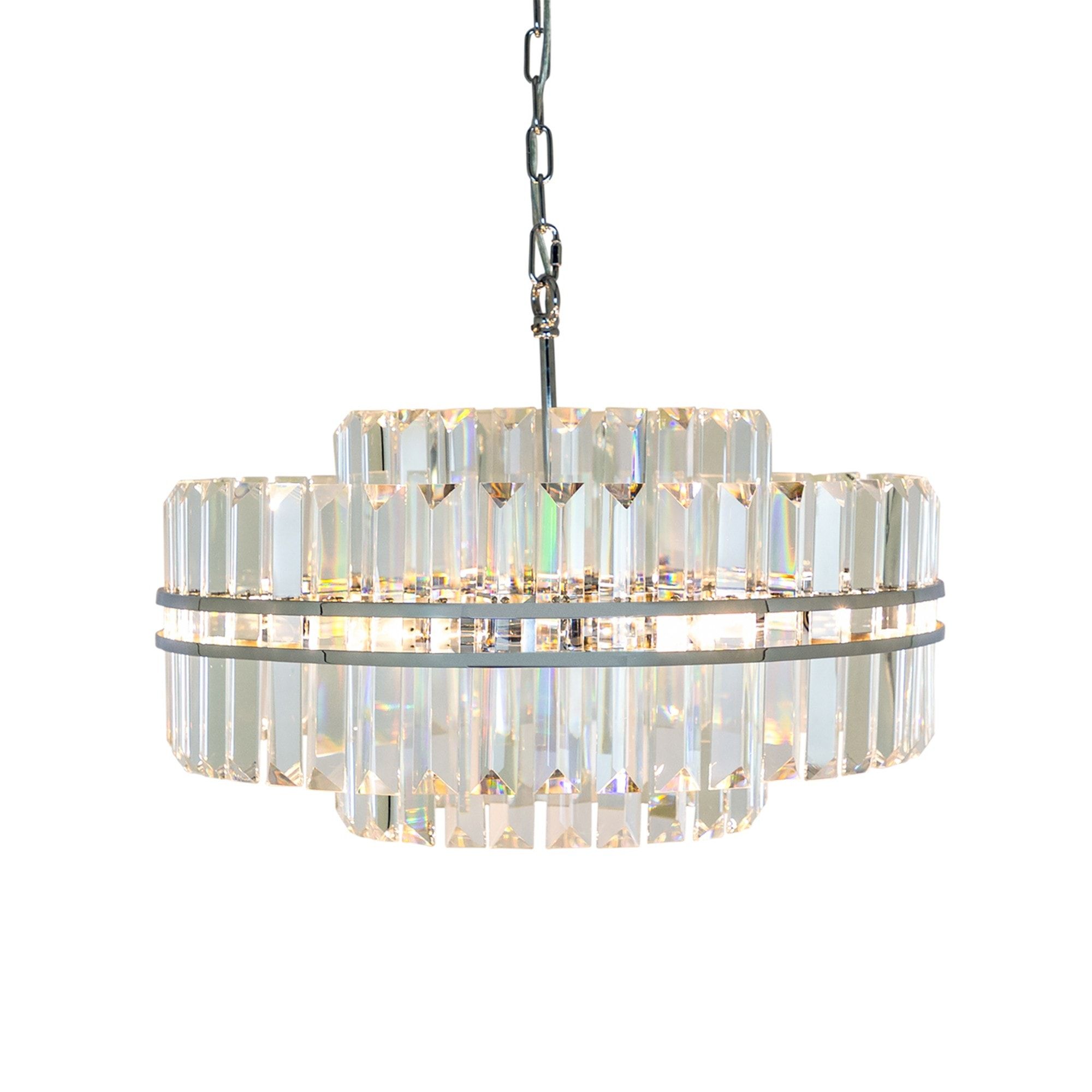 Chrome Chandelier | Contemporary Lighting | Contemporary With Glass And Chrome Modern Chandeliers (View 10 of 15)