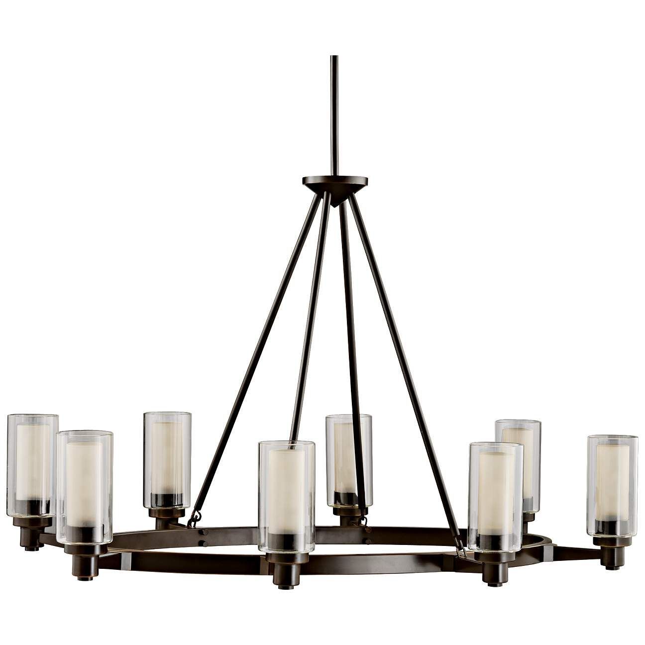 Circolo Collection Olde Bronze 35 1/2" Wide Oval In Bronze Oval Chandeliers (View 5 of 15)