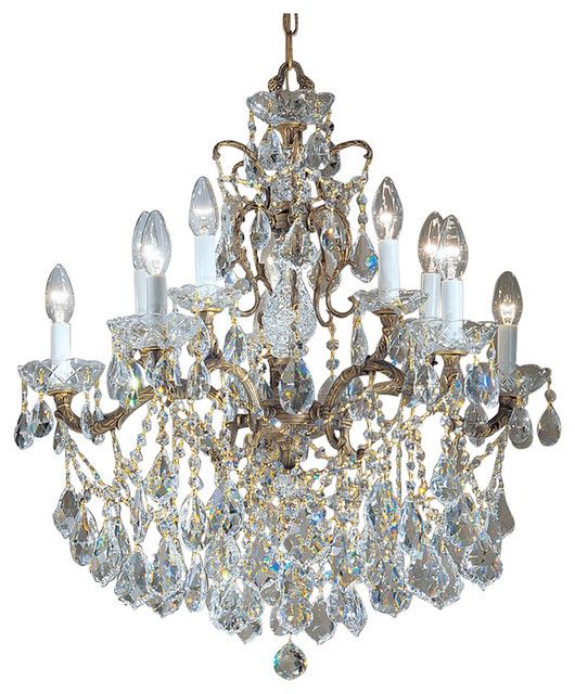Classic Madrid Imperial 10 Lt Chandelier, Bronze Inside Roman Bronze And Crystal Chandeliers (Photo 15 of 15)