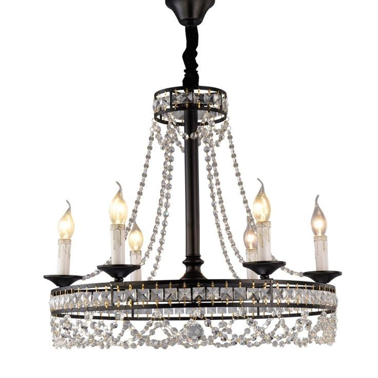 Contemporary Wagon Wheel Chandelier Crystal Chandelier 6 Throughout Black Wagon Wheel Ring Chandeliers (View 8 of 15)