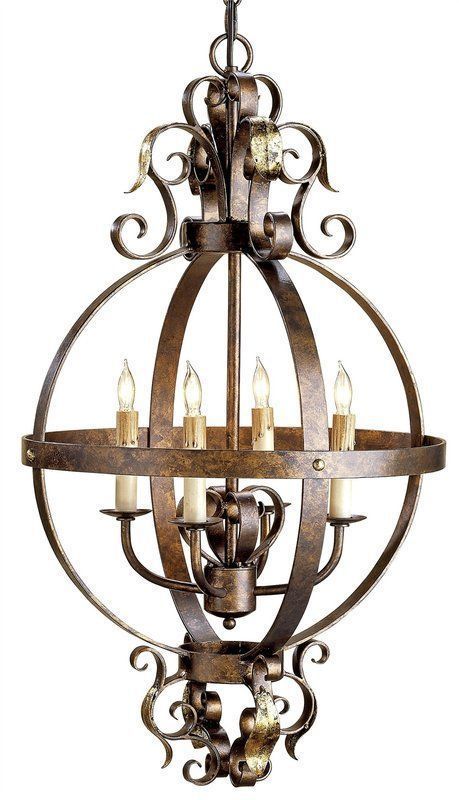 Currey And Company 9390 Coronation 4 Light Single Tier Inside Cupertino Chandeliers (Photo 15 of 15)