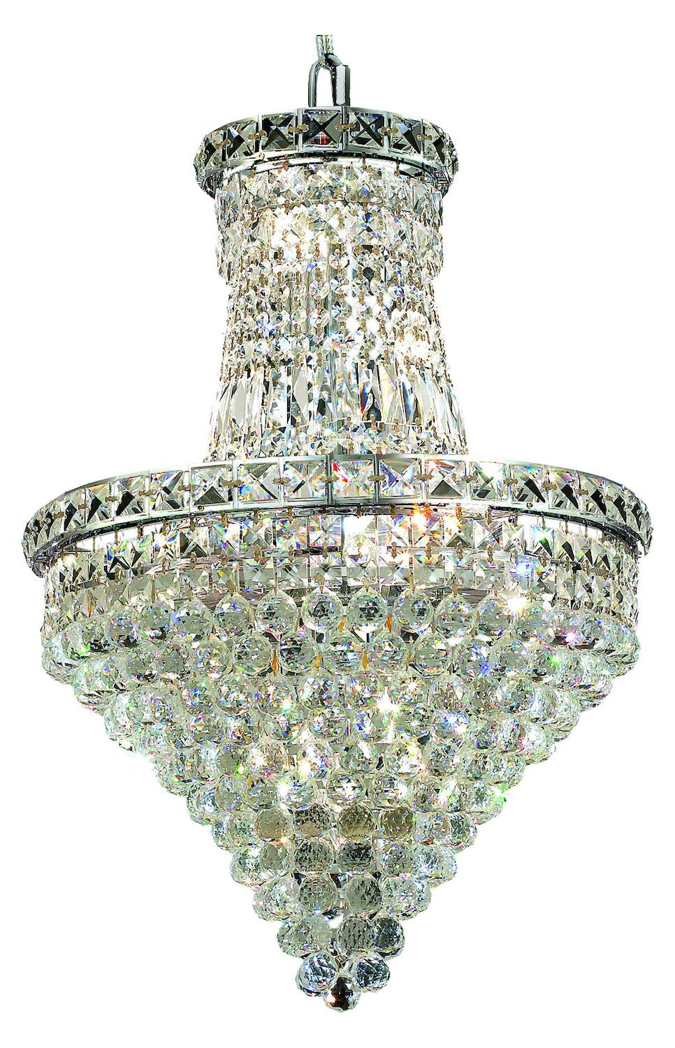Elegant Lighting Royal Cut Clear Crystal Tranquil 12 Light Within Royal Cut Crystal Chandeliers (View 1 of 15)