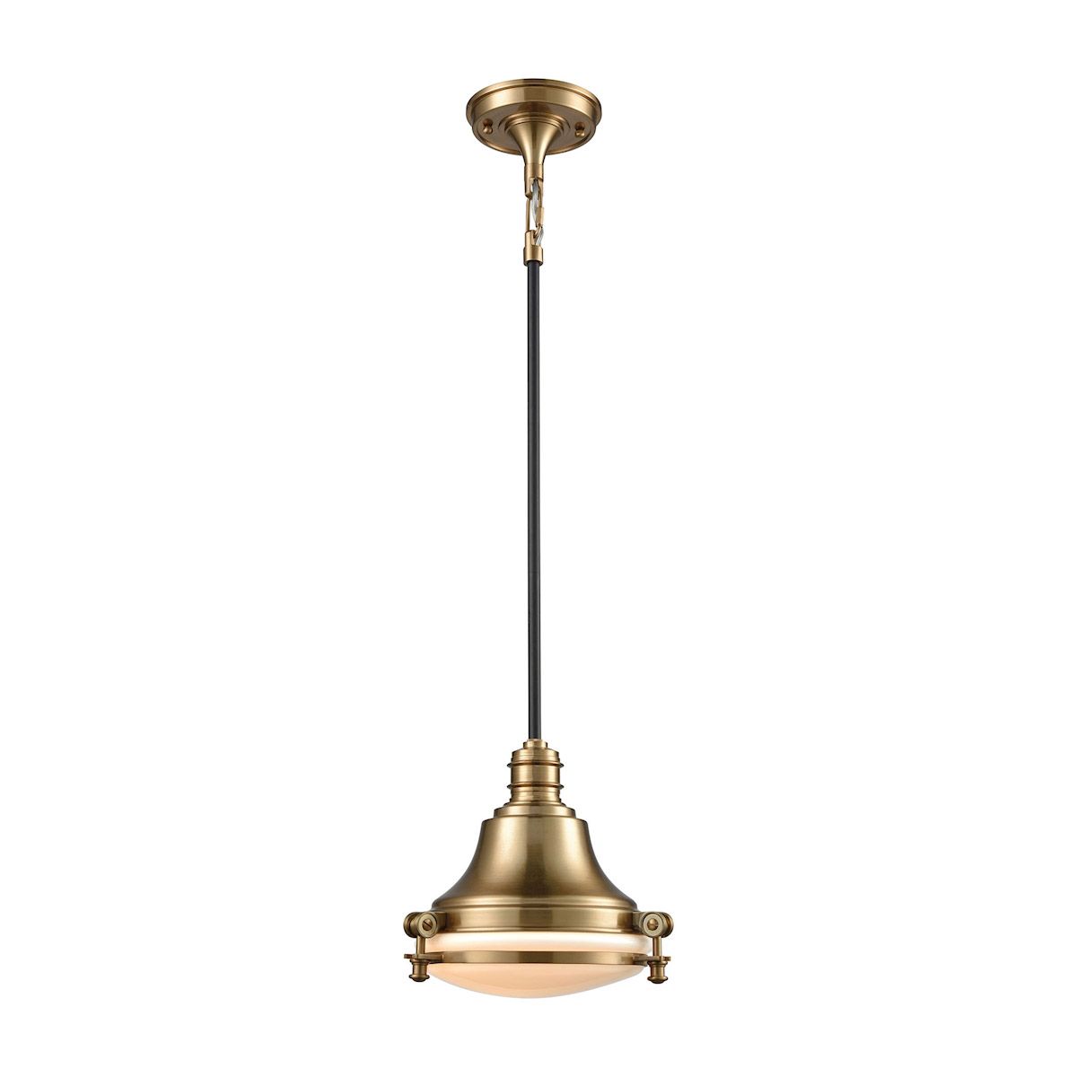 Elk Lighting 16072/1 1 Light Mini Pendant In Oil Rubbed Throughout Textured Glass And Oil Rubbed Bronze Metal Pendant Lights (View 8 of 15)