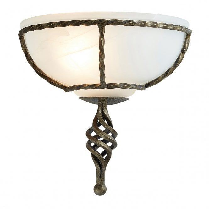 Elstead Pembroke Classic Wall Light In Black And Gold With Gold Finish Double Shade Chandeliers (View 5 of 15)