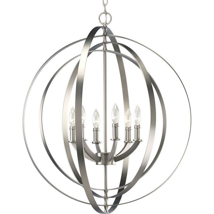 Equinox – Six Light Foyer (with Images) | Wide Pendant Throughout Bronze Sphere Foyer Pendant (View 3 of 15)
