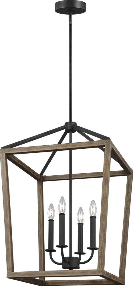 Feiss F3191 4wow Af Gannet Weathered Oak Wood / Antique Pertaining To Weathered Oak Wood Chandeliers (View 10 of 15)