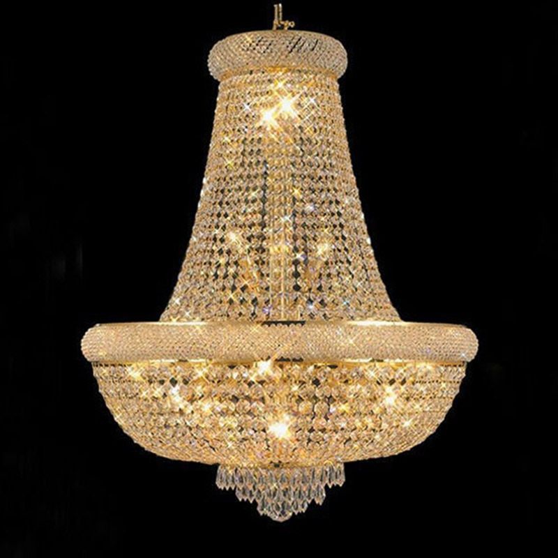 Gold Crystal Chandelier Lighting Modern Chrome Chandeliers Regarding Soft Gold Crystal Chandeliers (View 15 of 15)